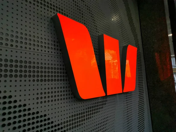 Brisbane Australia Mayo 2020 Banner Logo Oficina Principal Del Westpac — Foto de Stock