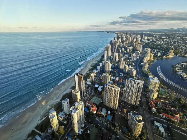 금강앵무 Australia April 2021 Aerial Panorama View High Rise Building — 스톡 사진