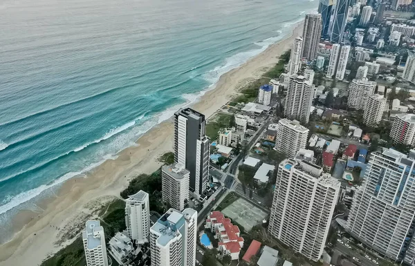 Costa Ouro Austrália Abril 2021 Vista Panorâmica Aérea Dos Arranha — Fotografia de Stock