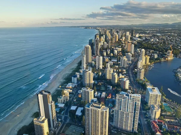 Costa Oro Australia Abril 2021 Vista Panorámica Aérea Rascacielos Edificios —  Fotos de Stock