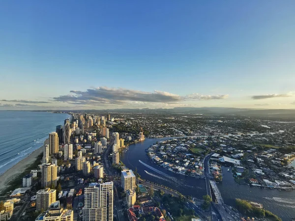 Costa Oro Australia Abril 2021 Vista Panorámica Aérea Rascacielos Edificios — Foto de Stock