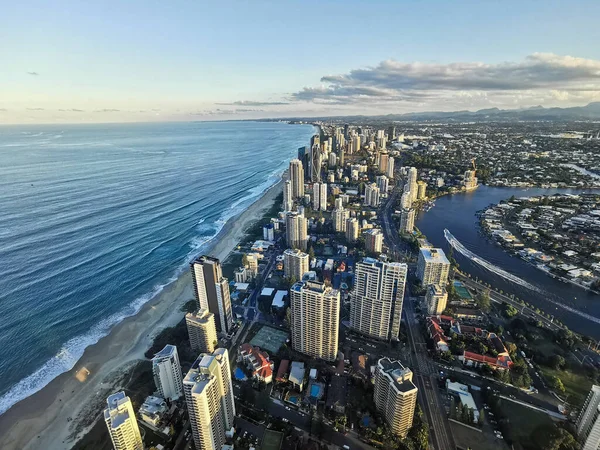 금강앵무 Australia April 2021 Aerial Panorama View High Rise Building — 스톡 사진