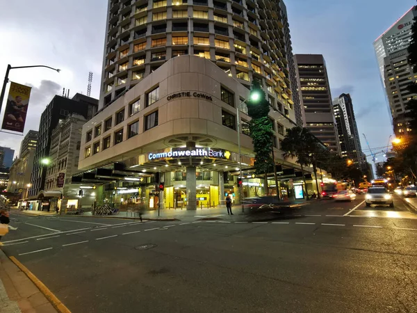 Brisbane Rakousko Května 2020 Vlajková Budova Ústředí Australské Commonwealth Bank — Stock fotografie