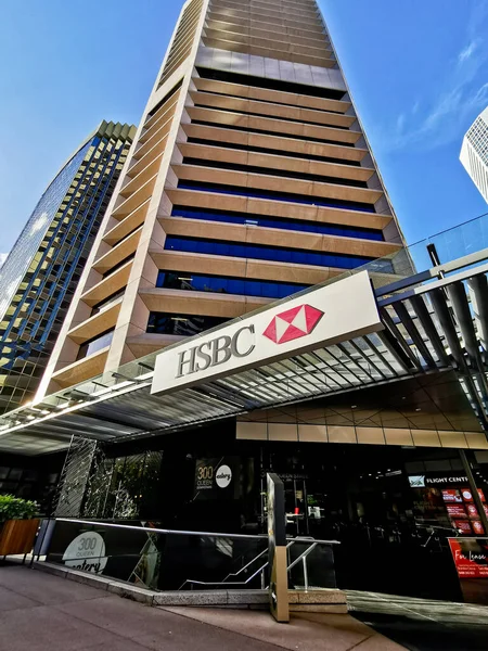 Brisbane Australia May 2020 Hsbc Bank Flagship Headquarters Office Brisbane — Fotografia de Stock
