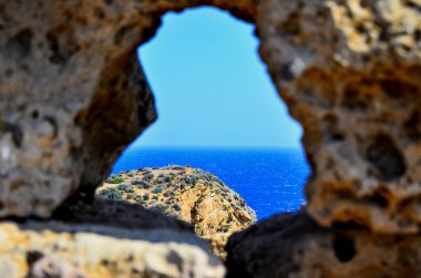 View of Sounio cape, Attica, Greece clipart