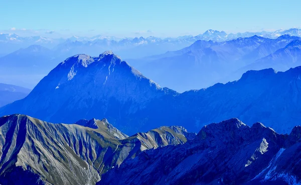 He Alps, Zugspitze, highest mountain in Germany — Stock Photo, Image