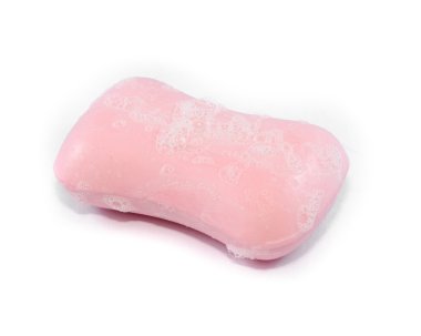 beyaz arkaplanda izolasyon sabunu balonu