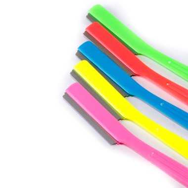 Beyaz arka plan üzerinde izole basit ustura