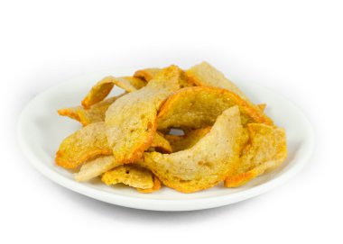 balık kraker top beyaz arka plan