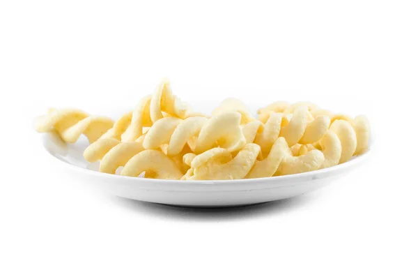 Snacks isolated on white background — Stock Photo, Image