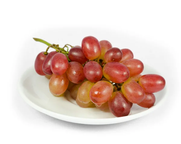 Red grape on white background — Stock Photo, Image