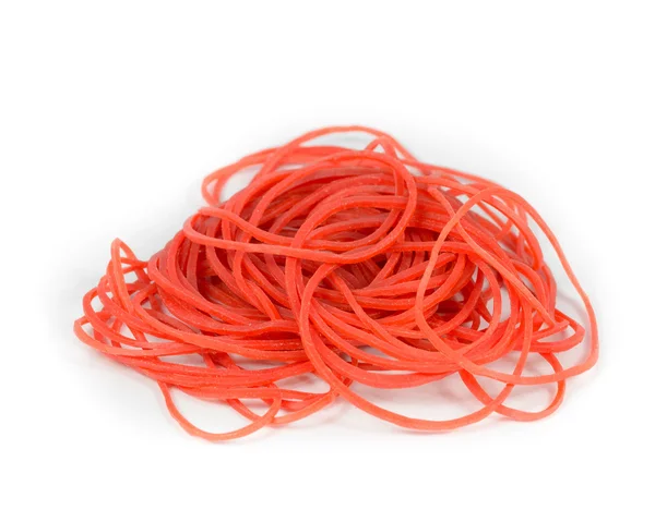 Rubber bands isolated on white background. — Stock Photo, Image