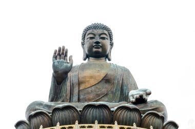 Tian Tan Buddha - The worlds's tallest bronze Buddha in Lantau Island, Hong Kong clipart