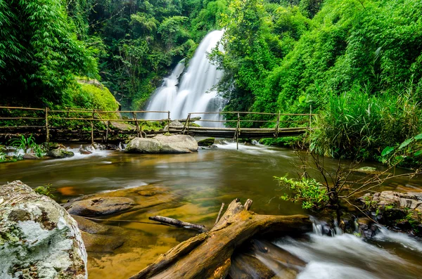 Pha Dok Xu waterval in de Doi Inthanon National park in Chiang Mai Thailand — Stockfoto