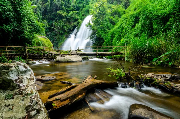 Cascada Pha Dok Xu en el Parque Nacional Doi Inthanon en Chiang Mai Tailandia — Foto de Stock