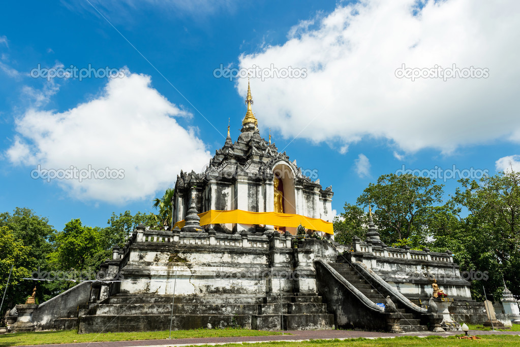 Thai temple of buddhism, Wat Phra Yuen is Thai temple in Lamphun, Northern Thailand, Thailand