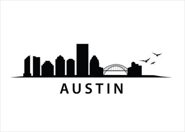 Austin, Teksas, ABD - 124; American Skyline Manzarası