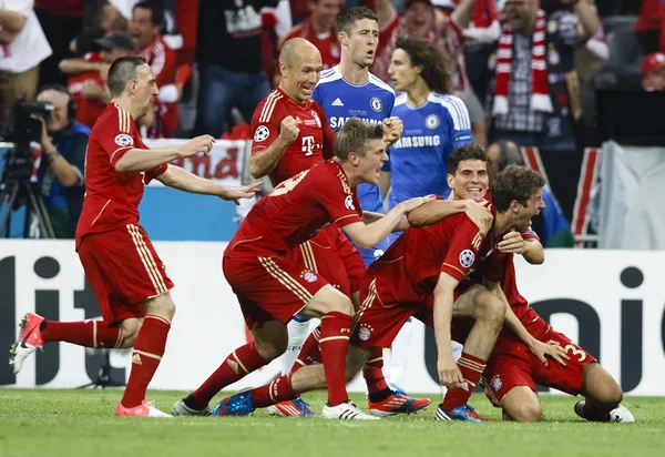拜仁慕尼黑与切尔西足球俱乐部欧洲冠军杯决赛 — 图库照片