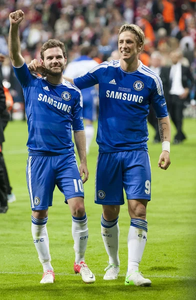 Bayern München vs. chelsea fc uefa champions league finale — Stockfoto