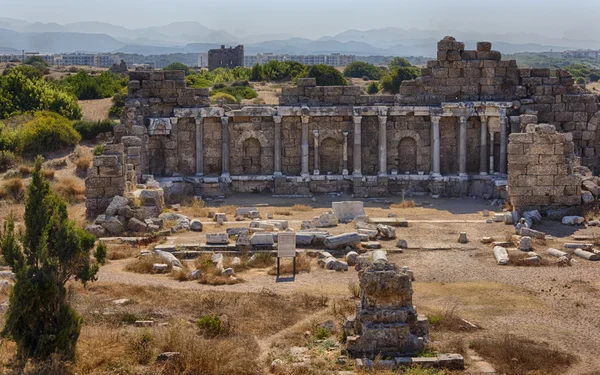 Antic città di Side — Foto Stock