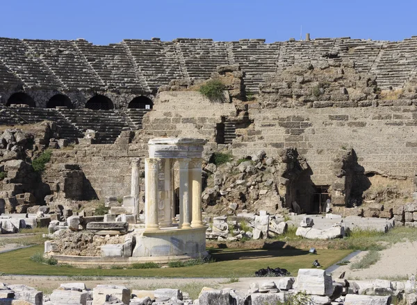 Antic città di Side — Foto Stock