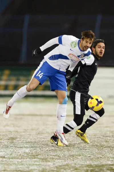 MTK vs partido de Liga dvtk otp bank — Stockfoto