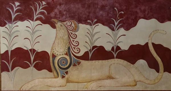 Pintura en Knossos — Foto de Stock