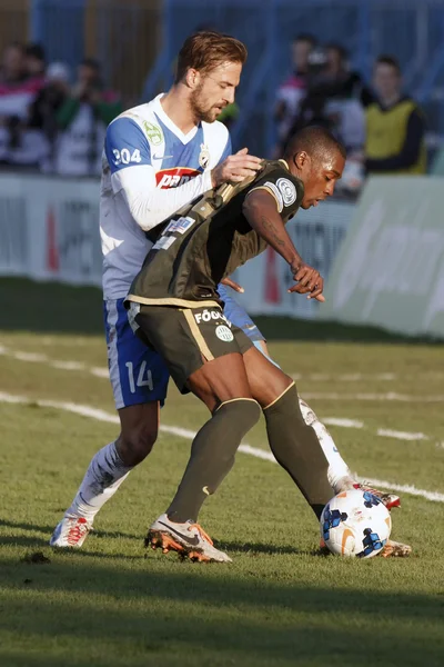 MTK Budapest vs. Ferencvaros OTP Bank League football match — Stock Photo, Image