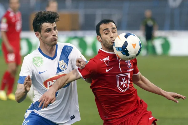 MTK Budapešť vs. Maďarský klub Ujpest otp bank liga fotbal zápas — Stock fotografie