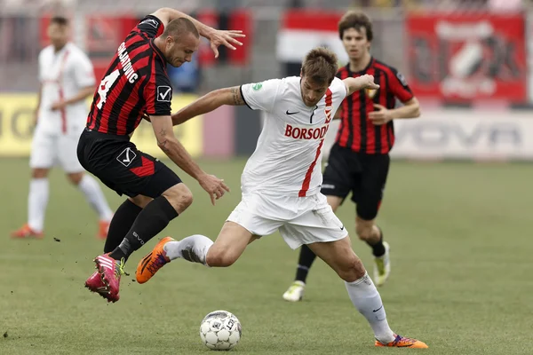 Honved vs. DVTK OTP Bank League football match — Stock Photo, Image