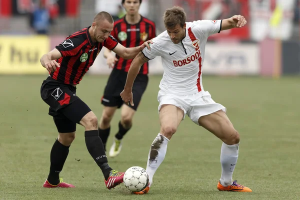 Honved vs. dvtk otp Bankası Ligi Futbol Maç — Stok fotoğraf