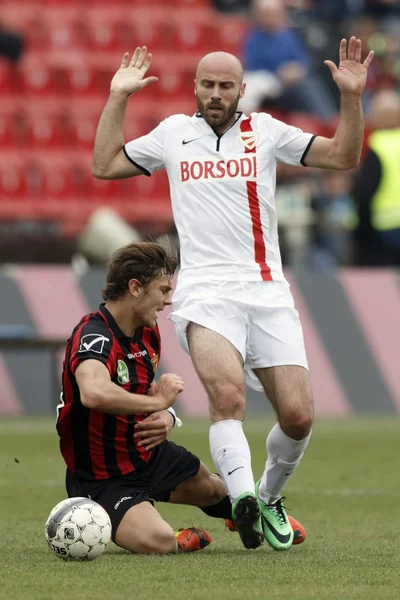 Honved vs. DVTK OTP Bank League football match — Stock Photo, Image