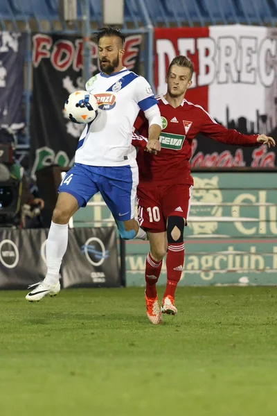 MTK vs. debreceni vsc otp bank league voetbal overeenkomen met — Stockfoto