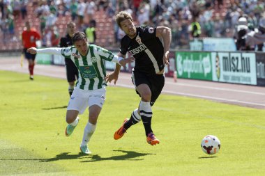 Ferencvaros vs. Diosgyori VTK OTP Bank League football match clipart
