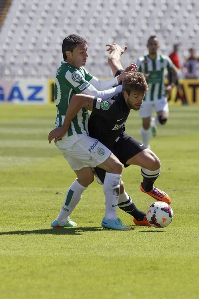 Ferencvaros vs. Diosgyori VTK OTP Bank League football match — Stock Photo, Image