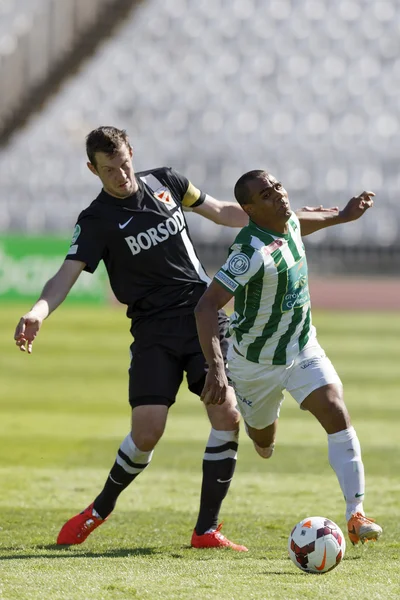 Ferencvaros vs. diosgyori vtk otp bank liga fotbal zápas — Stock fotografie