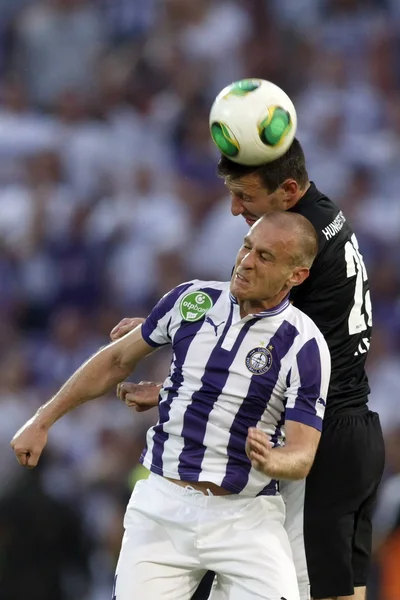 Ujpest vs. Diosgyori VTK Hungarian Cup final football match — Stock Photo, Image