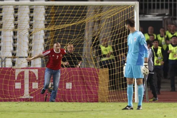 Hungary vs. Albania friendly football match — Stock Photo, Image