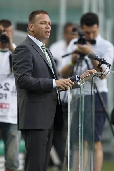 Ferencvaros kontra stadion chelsea otwarcia piłka nożna mecz — Zdjęcie stockowe