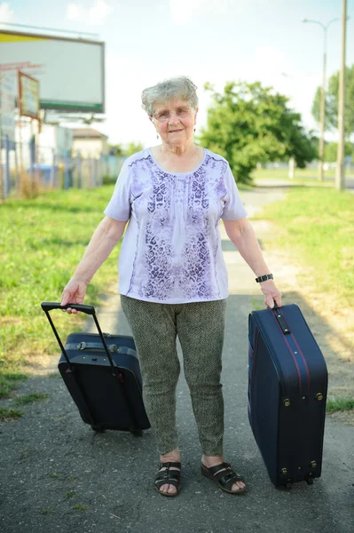 Senior reiziger — Stockfoto