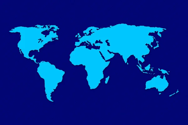 Mappa Del Mondo Pianeta Terra — Foto Stock