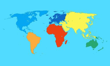 dünya haritası vektör illüstrasyonu