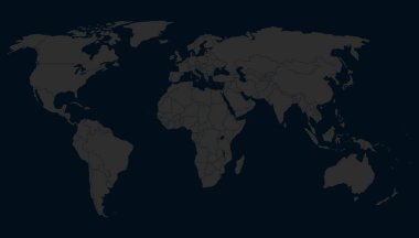 dünya haritası vektör illüstrasyonu