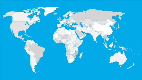 Mapa Mundial Ilustração Vetorial — Vetor de Stock