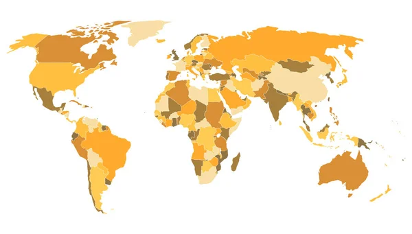 Illustration Vectorielle Carte Monde — Image vectorielle