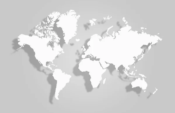 Tło Mapy Białego Świata — Zdjęcie stockowe