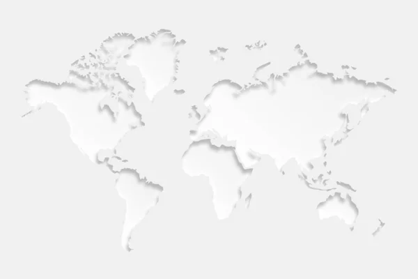 Fondo Del Mapa Del Mundo Blanco — Foto de Stock