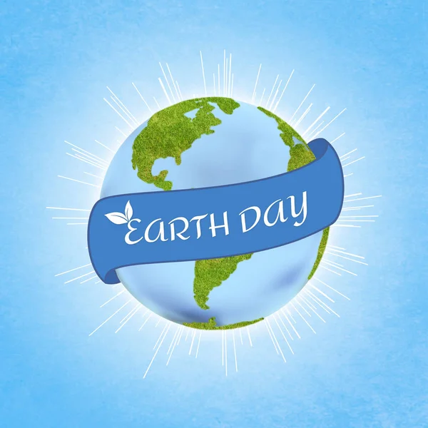 Hintergrund Illustration Zum Earth Day — Stockfoto