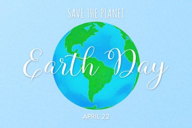 Dünya Günü suluboya arka planı