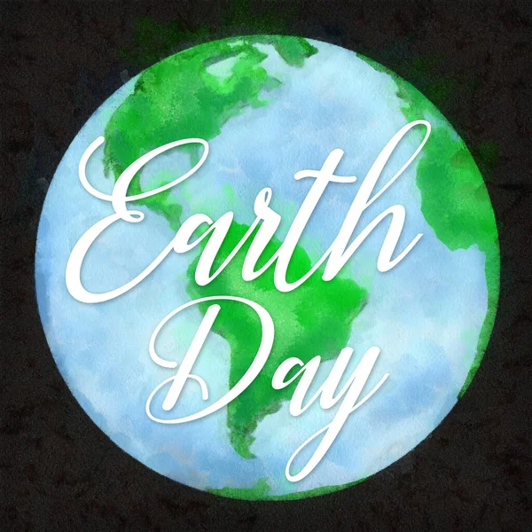 Earth Day Aquarell Hintergrund — Stockfoto